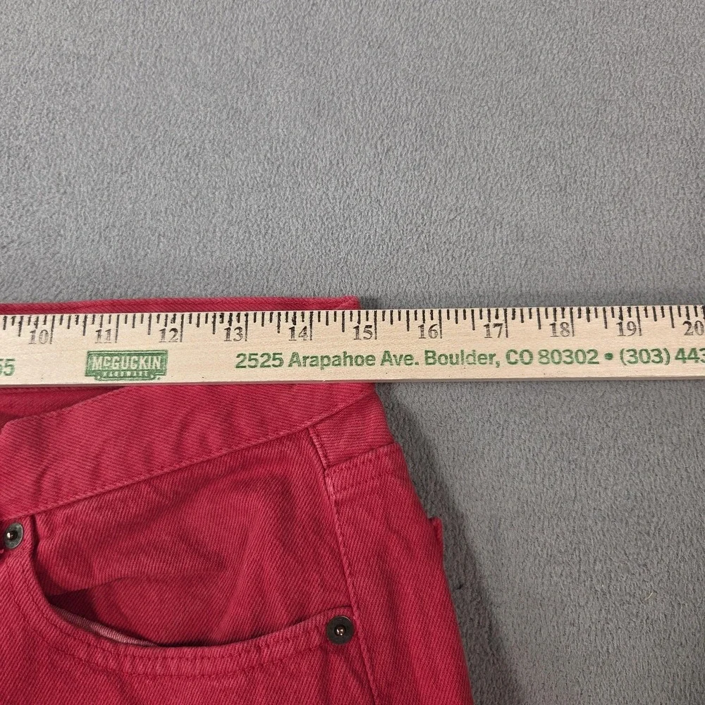 Vintage Levis 501 Jeans Mens Red Button Fly Made USA Straight Leg 90s Fits 28x30